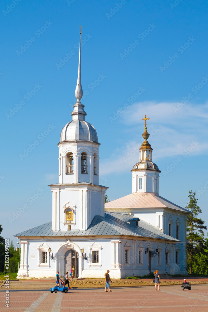 Vologda, Russia - June, 8, 2019: veiw to Vologda Kremlin, Russia