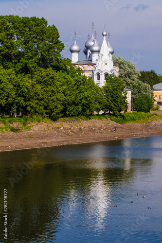 Vologda, Russia - June, 8, 2019: veiw to Vologda Kremlin, Russia