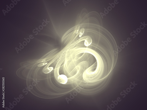 Glowing light curves abstract background