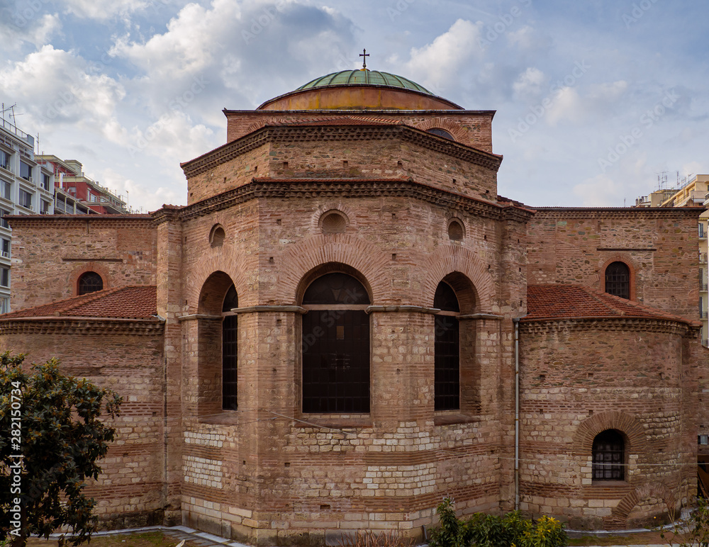 Ancient Byzantine Church in the center of Thessaloniki, Greece