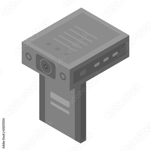 Car dvr icon. Isometric of car dvr vector icon for web design isolated on white background