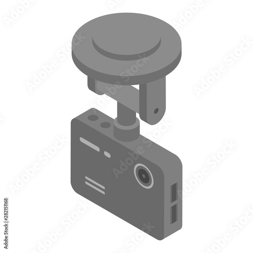 Dvr camera icon. Isometric of dvr camera vector icon for web design isolated on white background