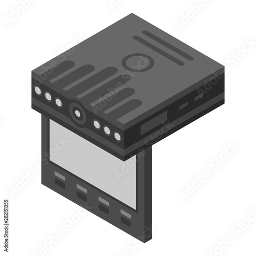 Traffic dvr icon. Isometric of traffic dvr vector icon for web design isolated on white background