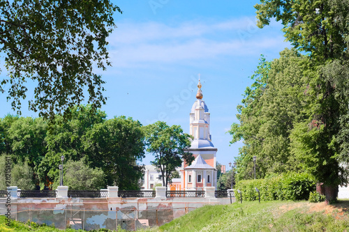 Uglich, Russia - June, 10, 2019: Dmitry's church on blood in Uglich, Russia