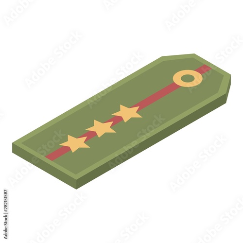 Military pagon icon. Isometric of military pagon vector icon for web design isolated on white background