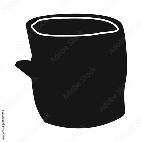 Vector design of stump and wood icon. Set of stump and firewood vector icon for stock.