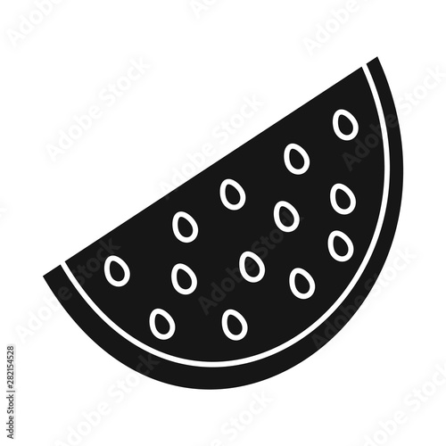 Vector illustration of watermelon and fruit logo. Set of watermelon and summer stock vector illustration.