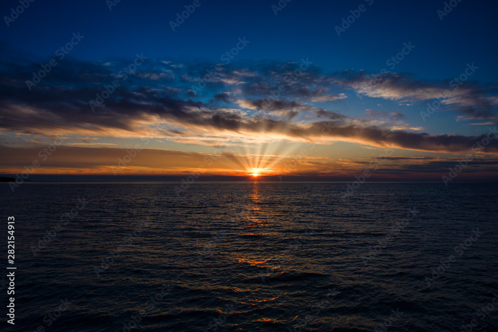 Sunset over the Adriatic Sea