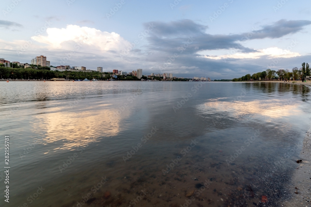 View of Rostov-on-Don from the left bank of the Don river