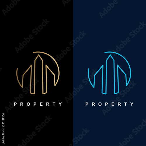 Building icon abstract with...