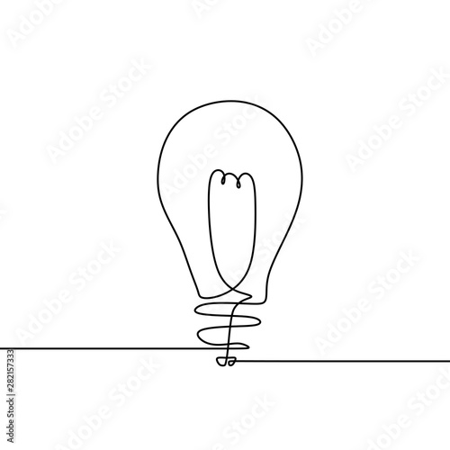 light bulb continuous one l...