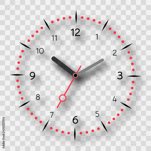 Watch dial on a transparent background