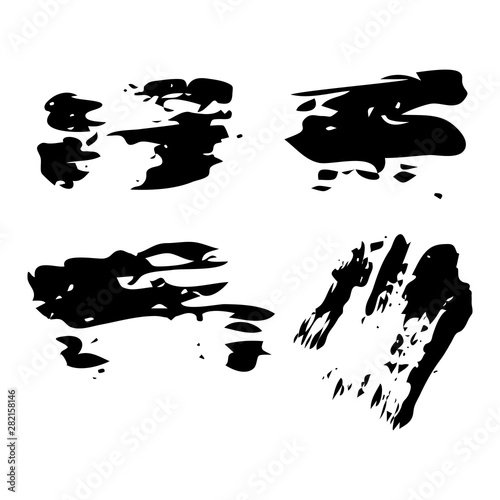 Hand drawn Paint Scribble Stains