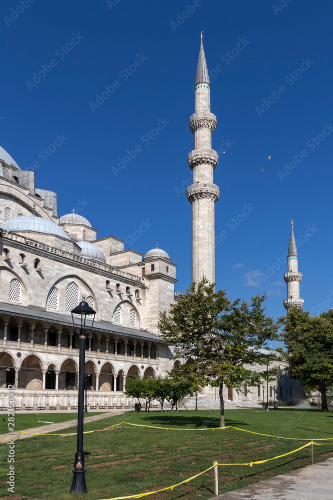 Suleymaniye Mosque in city of Istanbul, Turkey