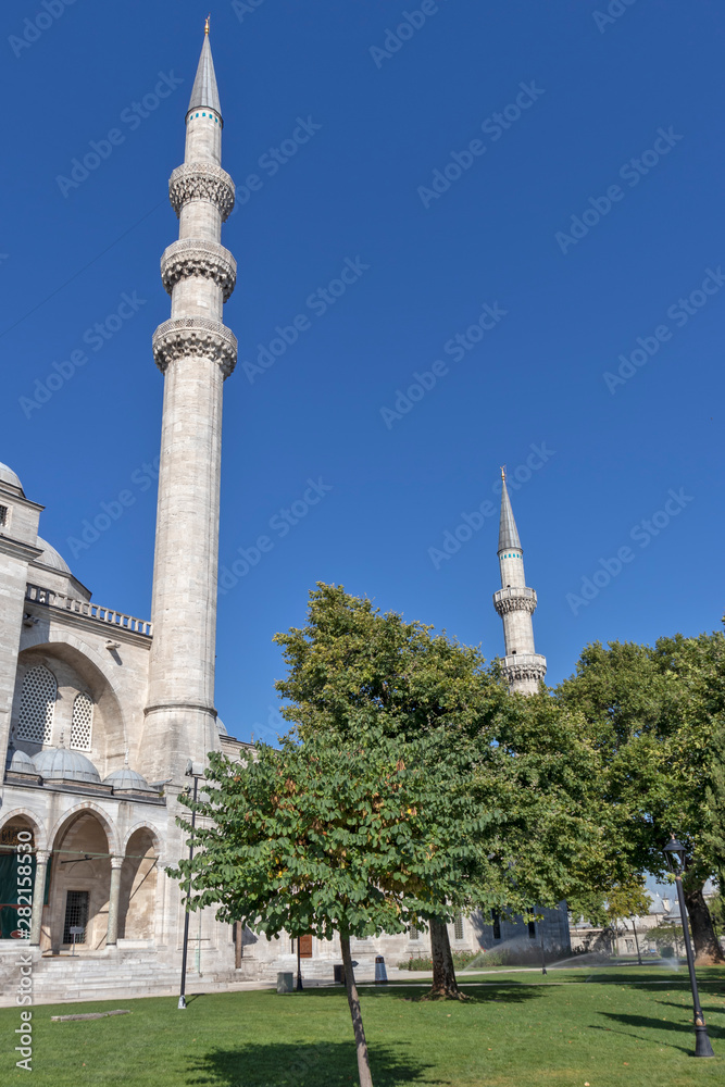 Suleymaniye Mosque in city of Istanbul, Turkey