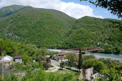 Wallpaper Mural bridge over the river Torontodigital.ca