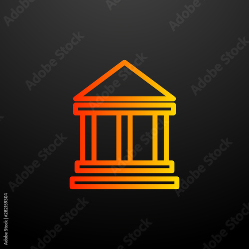 educational building nolan icon. Elements of science set. Simple icon for websites, web design, mobile app, info graphics