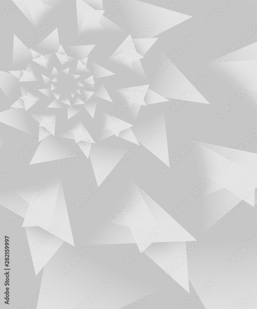Abstract background of geometric shapes in degrade gray tones Abstract background of geometric shapes in degrade gray tones
