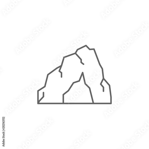 Prehistoric cave icon. Element of prehistoric line icon