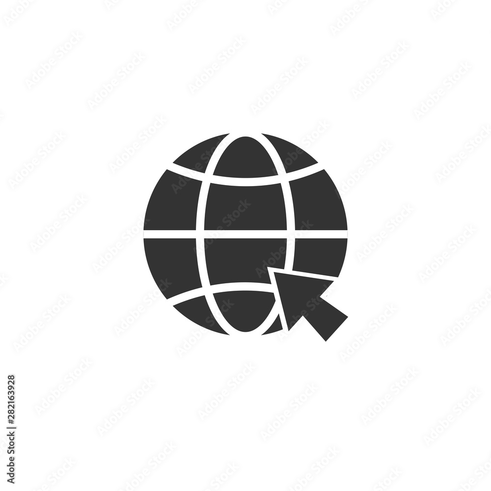 Go To Web Vector Black Icon flat style. design. symbol. vector Illustrator. on white background Go To Web Vector Black Icon flat style. design. symbol. vector Illustrator. on white background
