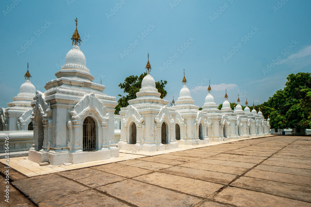 Kuthodaw Pagoda is a Buddhist stupa, located in Mandalay, Myanmar (formerly Burma)