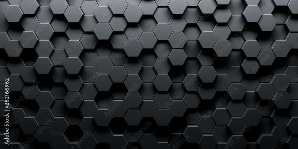 Dark hexagon wallpaper or background Stock Photo | Adobe Stock