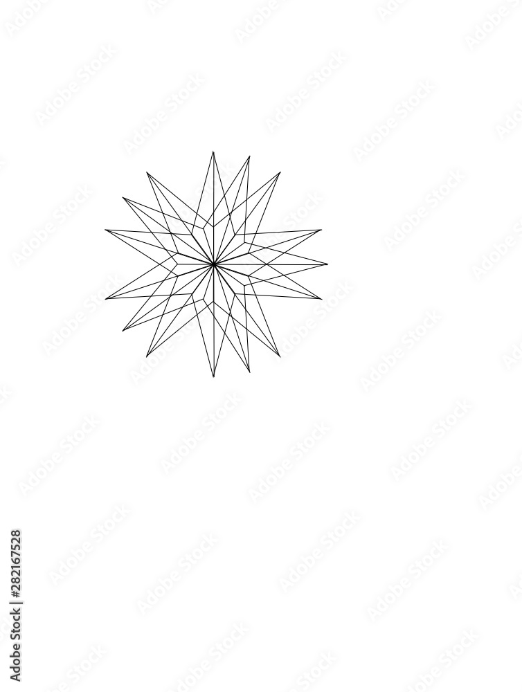 Obraz premium star patterns on white background
