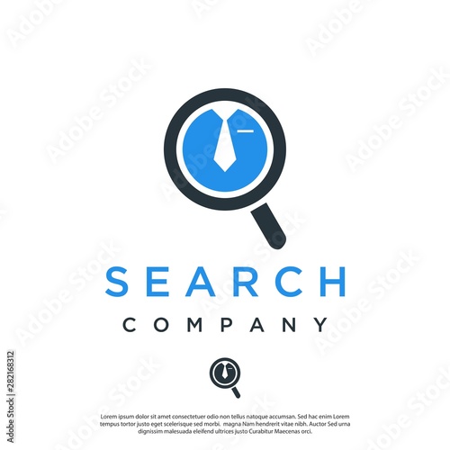 vector logo of a businessman