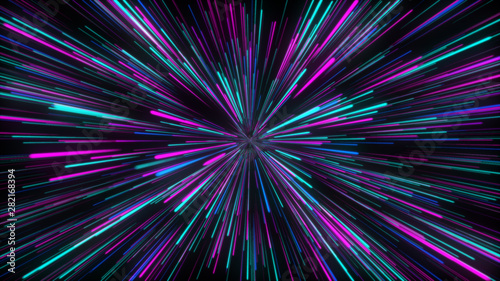 Abstract circular geometric background. Circular geometric centric motion pattern. Starburst dynamic lines or rays