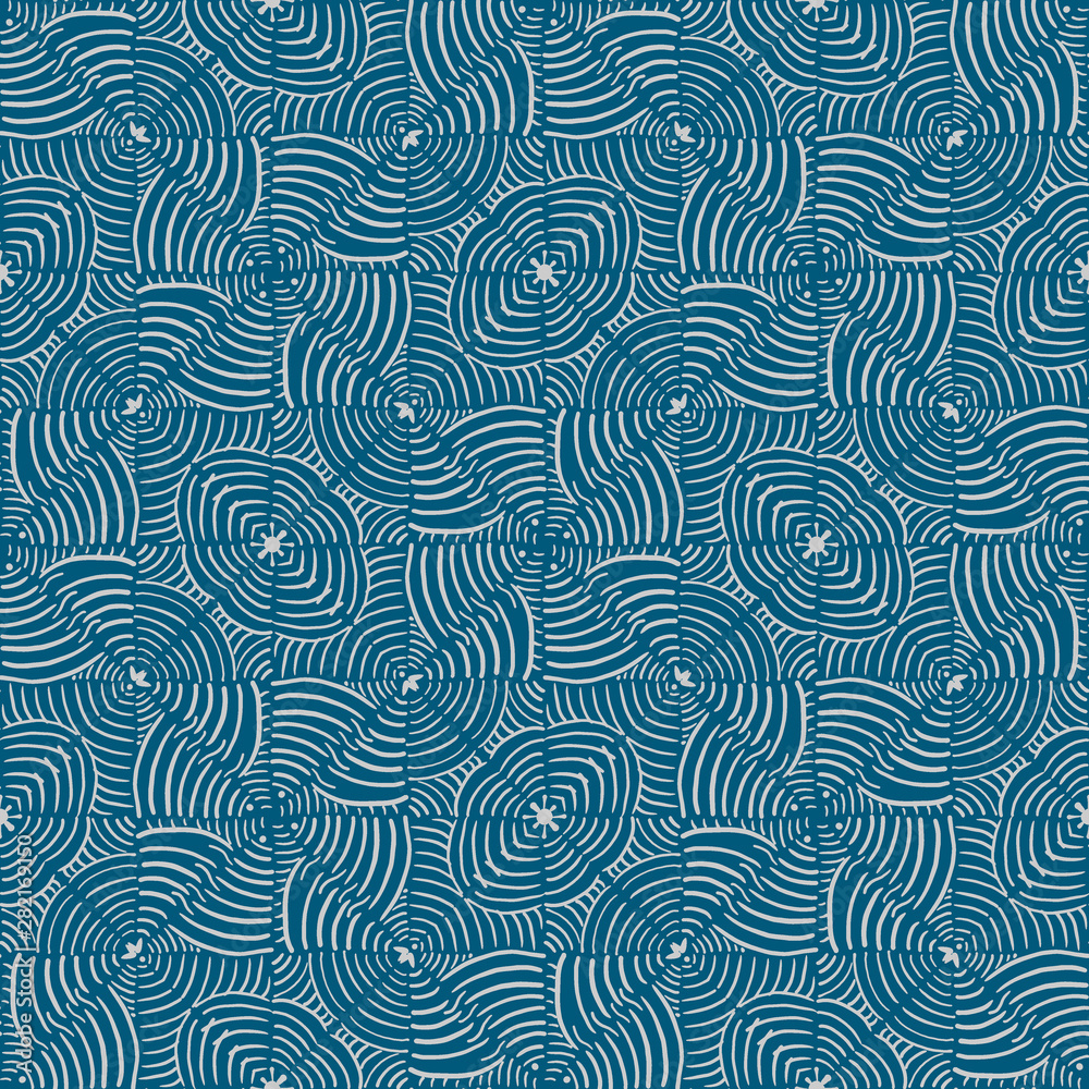 Optical illusion - abstract hypnotic seamless pattern