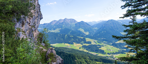 A view over the Alps in Tyrol (Austria)