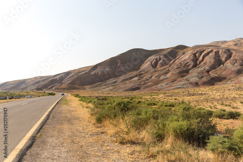 Road to the mountains. Xizi  Azerbaijan  road to the mountains