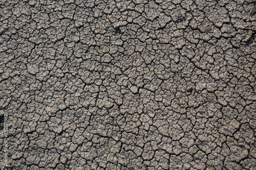 Cracked earth background. Close up cracked earth background