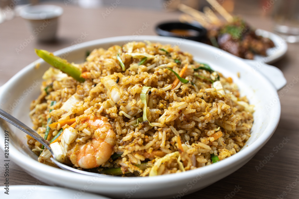 Popular south asian fried rice Nasi goreng