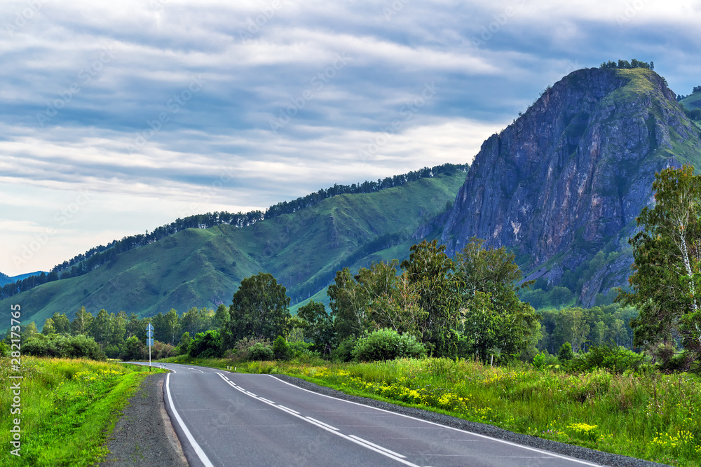 Chui tract in the mountains. Altai Republic, Russia