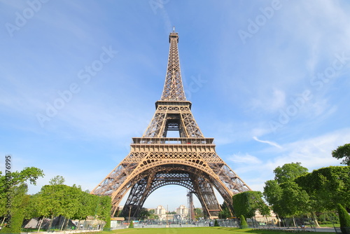 Eiffel tower iconic architecture Paris France  © tktktk