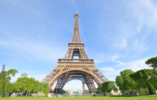 Eiffel tower iconic architecture Paris France  © tktktk