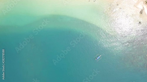 Beautiful natural seascape at the summer time beside the beach  photo