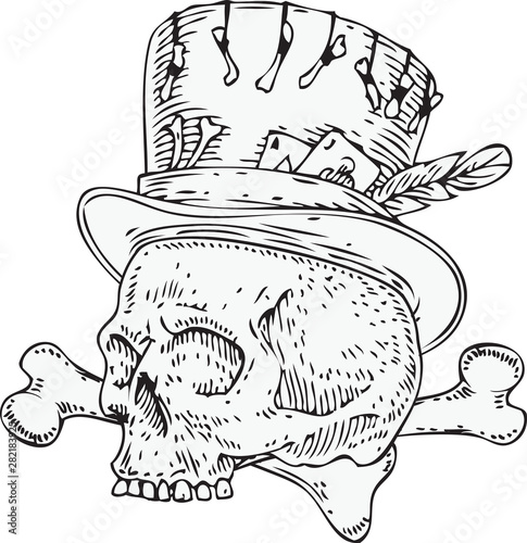 Voodoo Skull in Old Hat