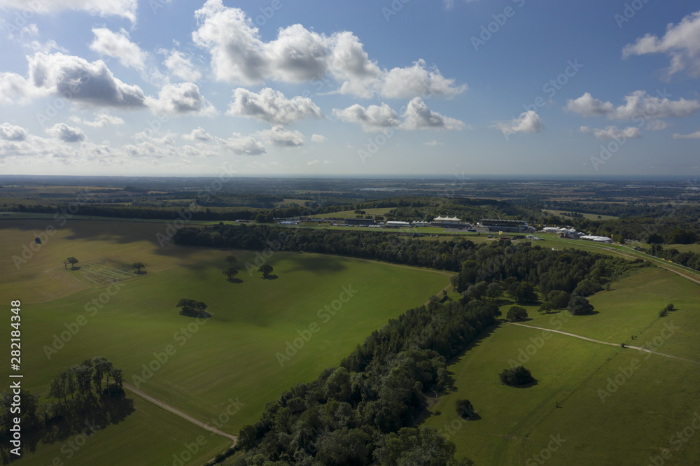 Goodwood landscape aerial viewer Chichester, UK