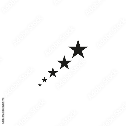 Stars icon . Star design tattoos white background.