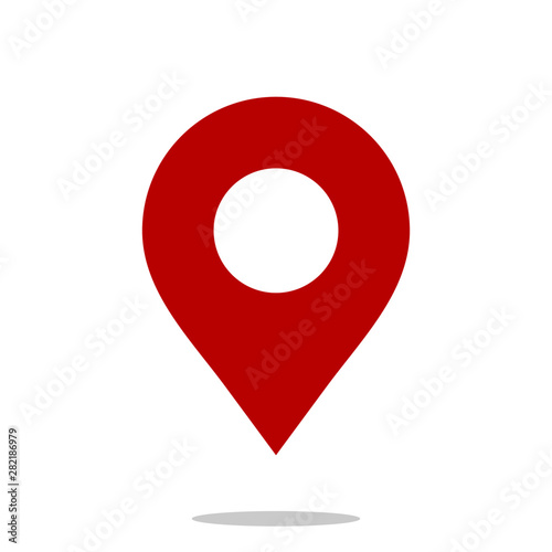 Map pin vector icon. Map pin concept for logo element web and mobile. Map pin illustration isolated