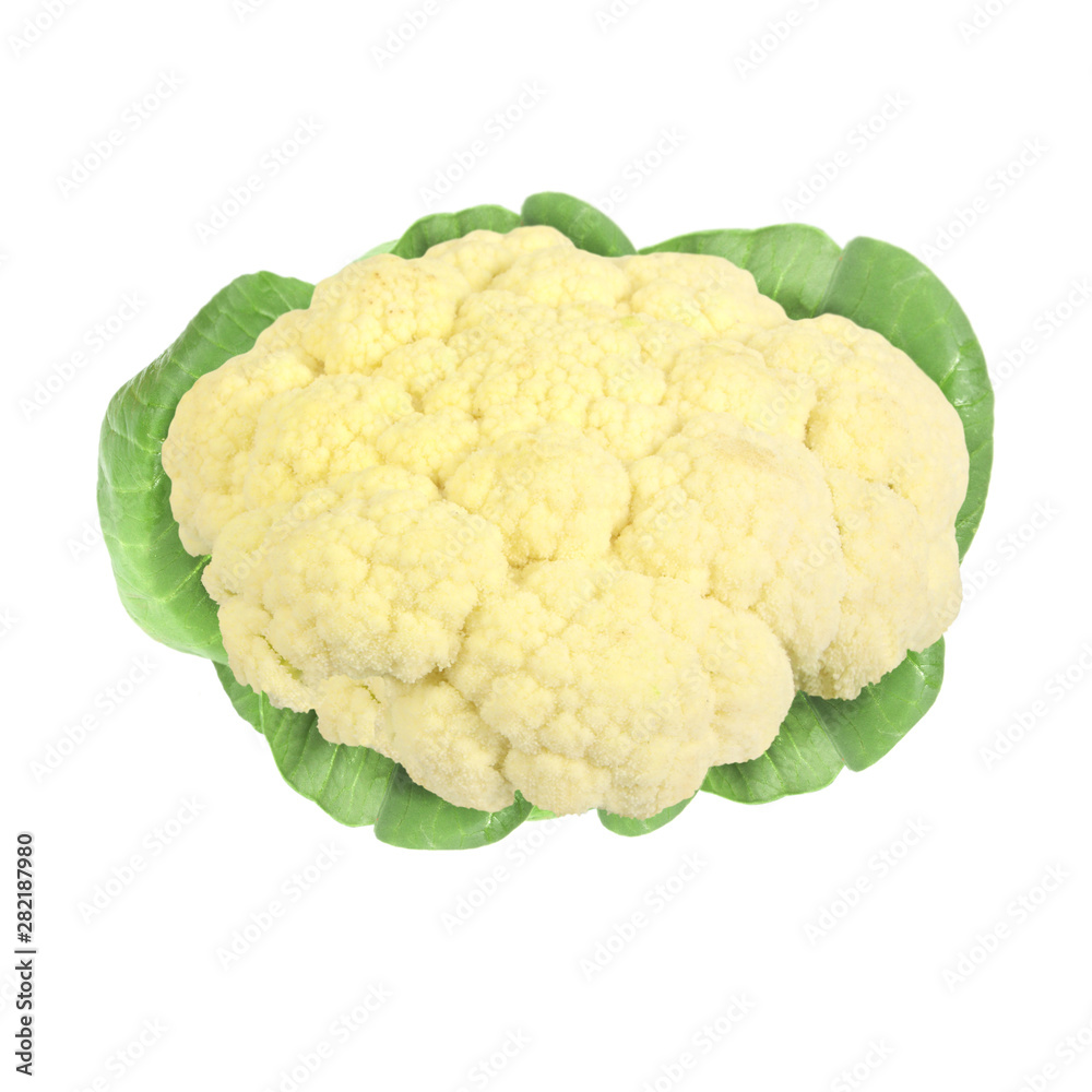Cauliflower isolated on white background with clipping path Cauliflower isolated on white background with clipping path