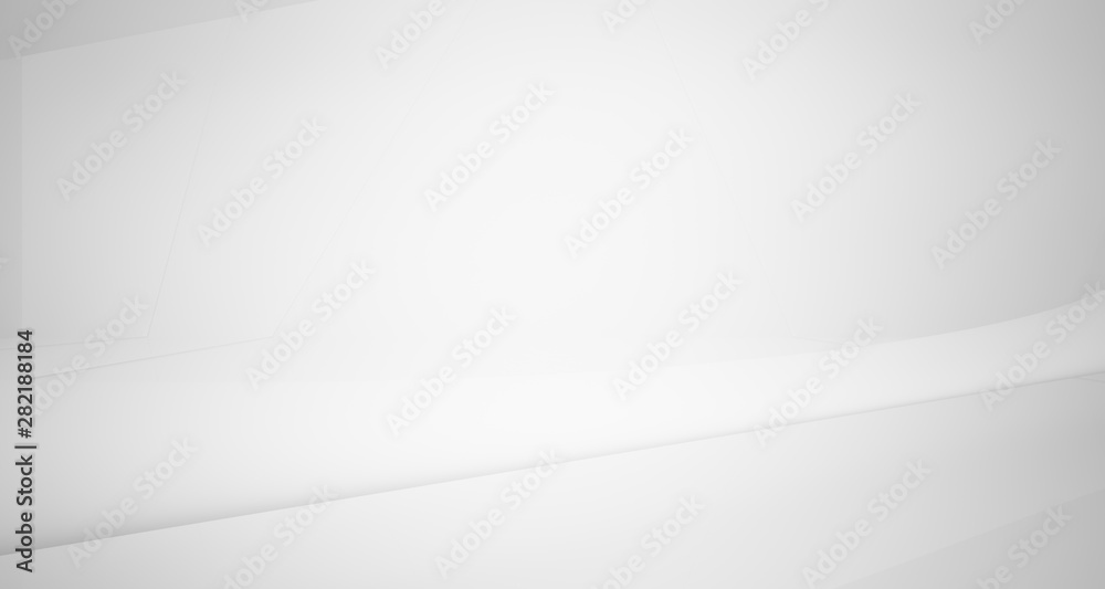 White smooth abstract architectural background. 3D illustration and rendering White smooth abstract architectural background. 3D illustration and rendering