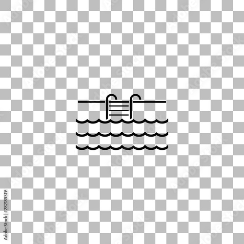 Pool icon flat