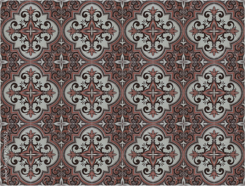 Turkish traditional ornamental decorative tiles. Seamless pattern abstract background concept