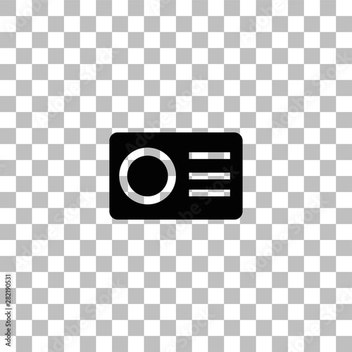 Action Camera icon flat