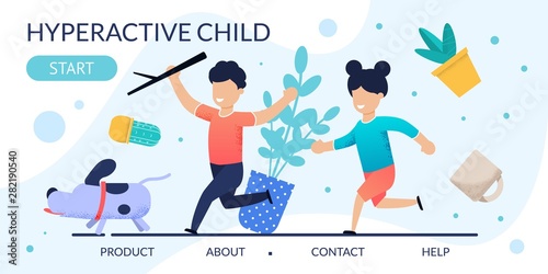 Hyperactive Children Problem Behavior Landing Page