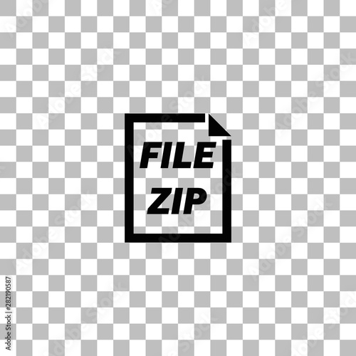 ZIP File icon flat photo