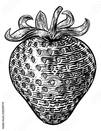 A strawberry food graphic. ...